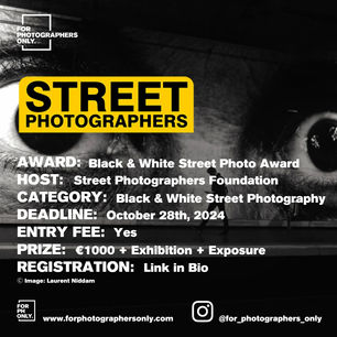 Black and White Street Photography Contest