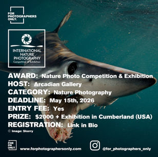 Arcadian Gallery - International Nature Photography Competition & Exhibition Open Call