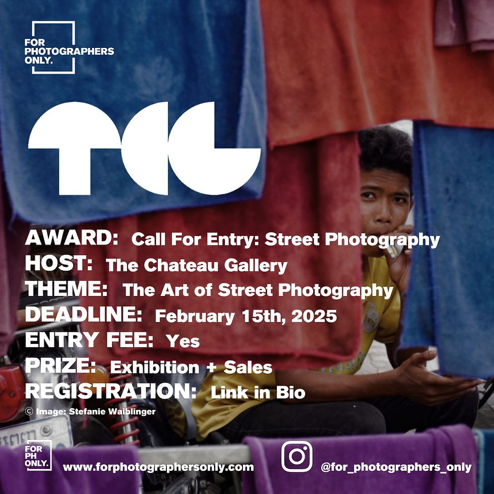 The Chateau Gallery - Call For Entry: The Art of Street Photography