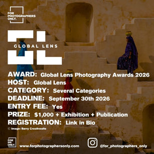 The Global Lens Photography Awards 2026 Call for Entries