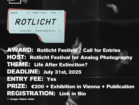 Rotlicht Festival For Analog Photography 2025 - Call for Entries