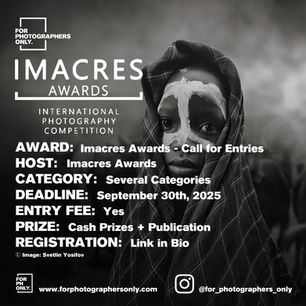 IMACRES Awards 2025 - Call for Entries