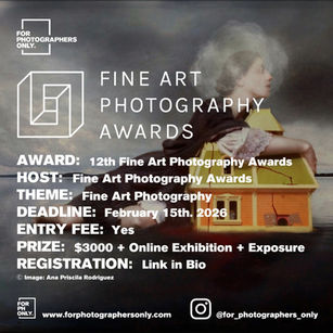 12th Fine Art Photography Awards - Call for Entries