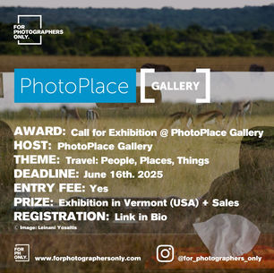PhotoPlace Gallery - "Travel: People, Places, Things" Call for Exhibition