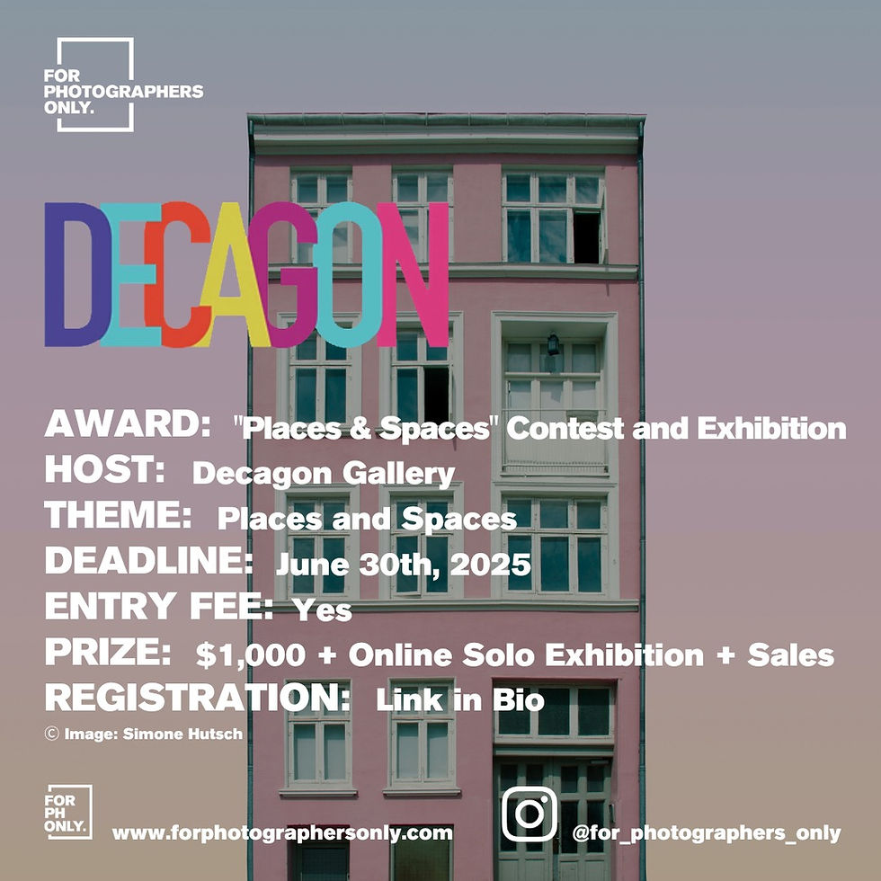 Decagon Gallery - "Places and Spaces" Online Photography Exhibition
