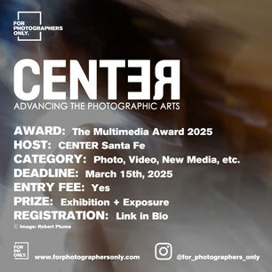 Center Santa Fe Photography - Multimedia Award 2025