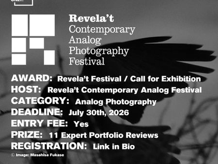 Revela't Contemporary Analog Photography Festival - Portfolio Review 2026 Open Call