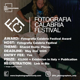 Fotografia Calabria Festival Award 2025