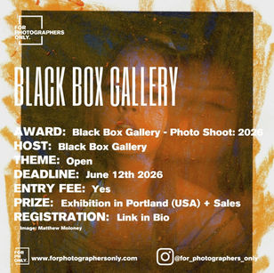 Black Box Gallery - Photo Shoot: 2026