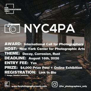 NYC4PA - "Decay, Corrosion, Rust" International Juried Photography Call for Entry