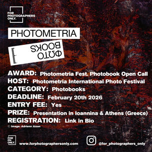 Photometria Photo Festival - Photobook Call for Entries