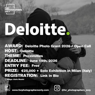 Deloitte Photo Grant 2026 - Open Call