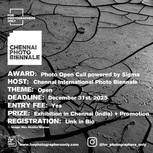 Chennai International Photo Biennale - Open Call Powered by Sigma