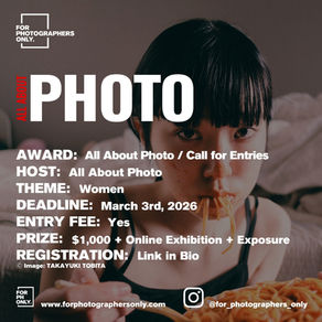 All About Photo - Women: Photography Contest 2026 Call for Entries