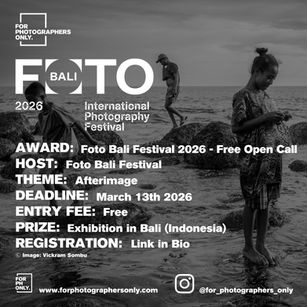 FOTO Bali Festival 2026 - Open Call