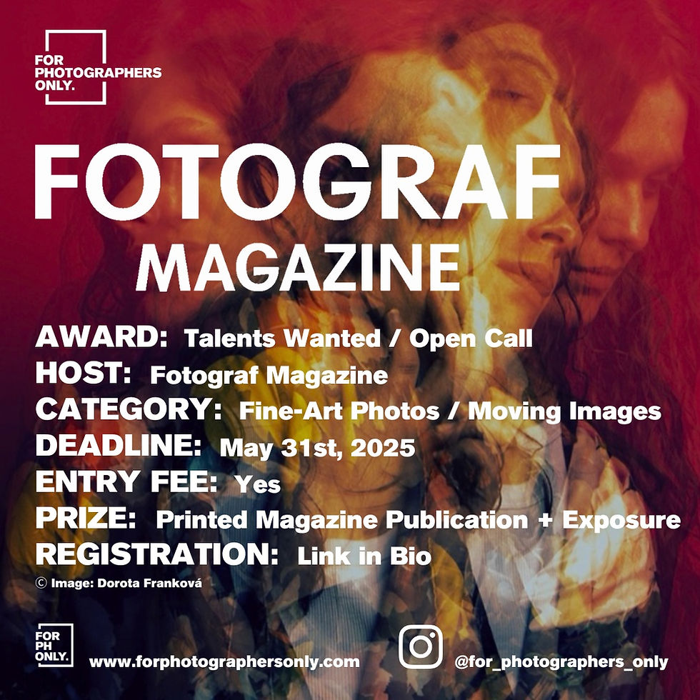 Fotograf Magazine - Talents Wanted Open Call