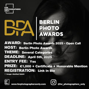 Berlin Photo Awards 2025 - Open Call