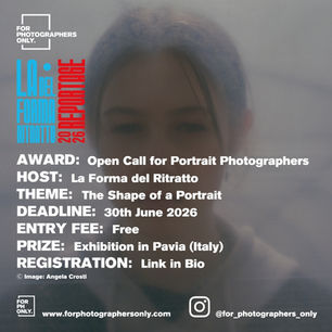 La Forma del Ritratto - "The Shape of the Portrait" 2026 Call for Entries