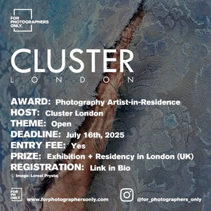 Cluster London - Photography Artist-in-Residence