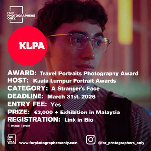 KLPA - A Stranger's Face: Travel Portraits Photography Award
