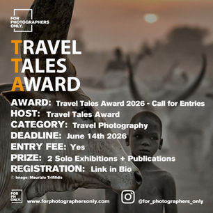Travel Tales Award 2026 - Call for Entries