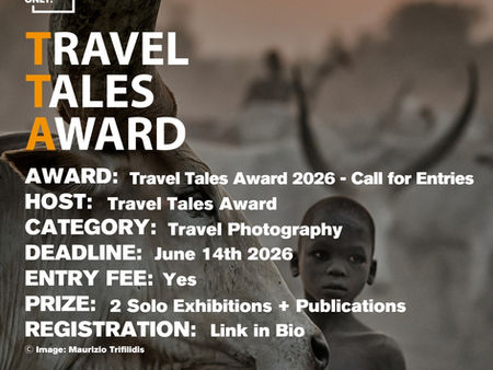 Travel Tales Award 2026 - Call for Entries