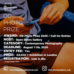 OD Photo Prize 2025 - Call for Entries