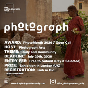 Photograph Arts - PhotoMonth Call for Entries 2026