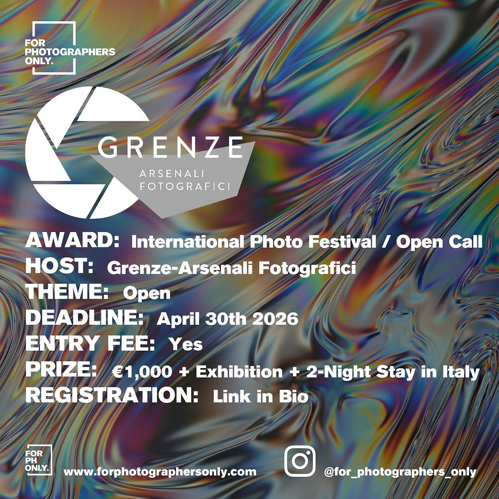 Grenze-Arsenali Fotografici 2026 - International Call for Entries