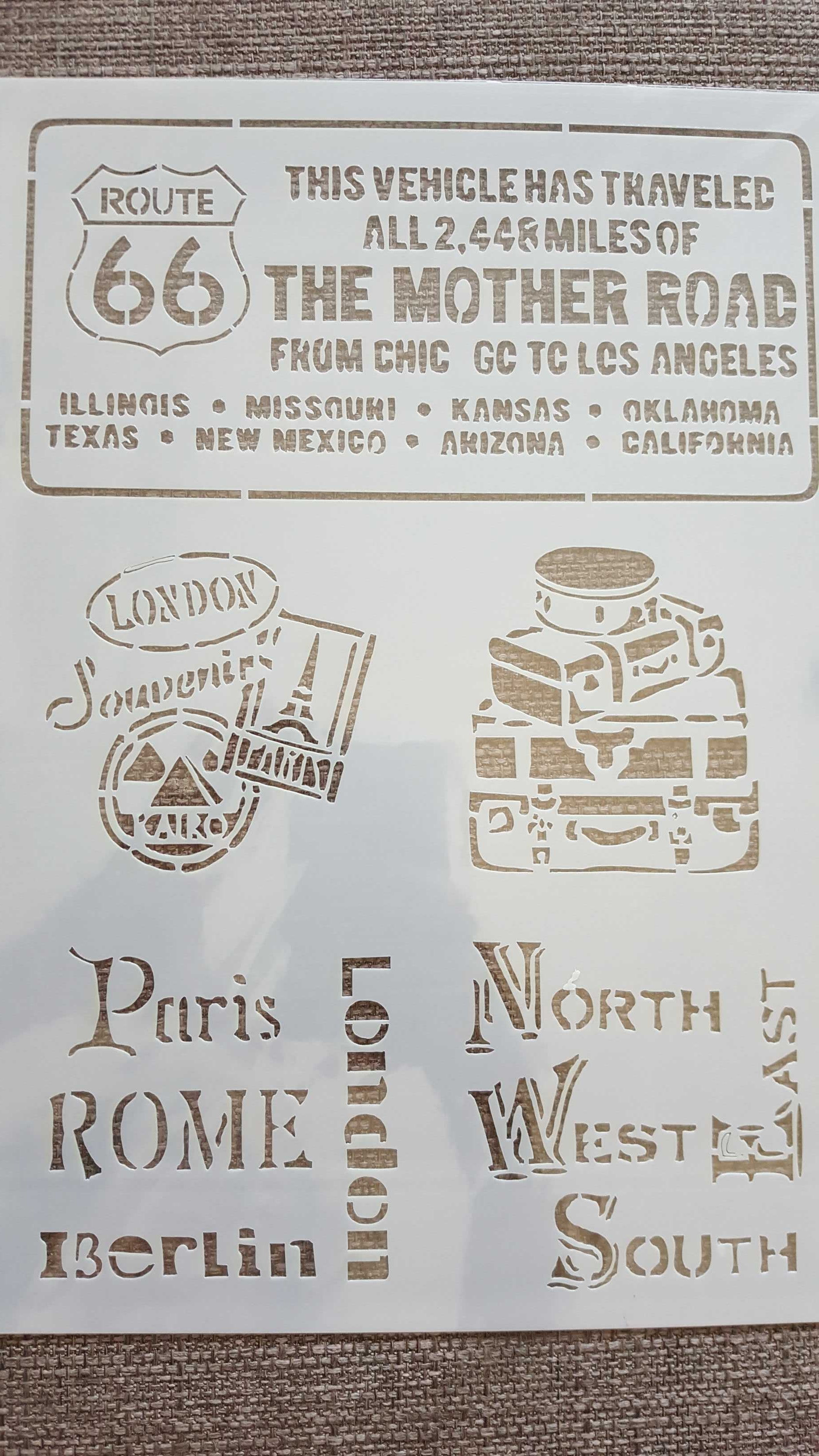 פריז רומא ברלין לונדון גודל A4