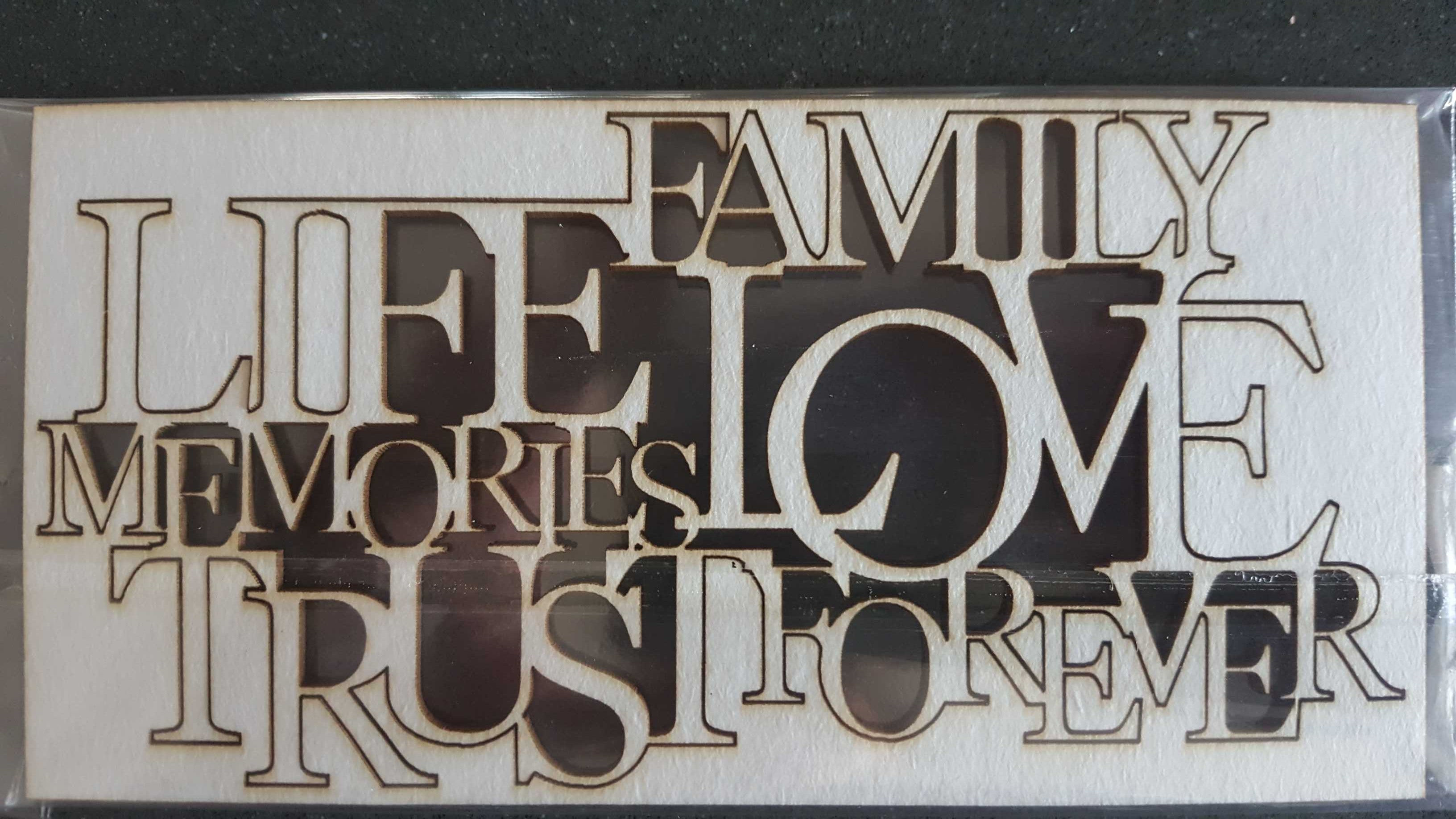 משפחה חיים אהבה זכרונות 12.5 סמ