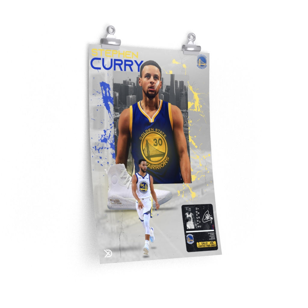 Stephen Curry Warriors Poster