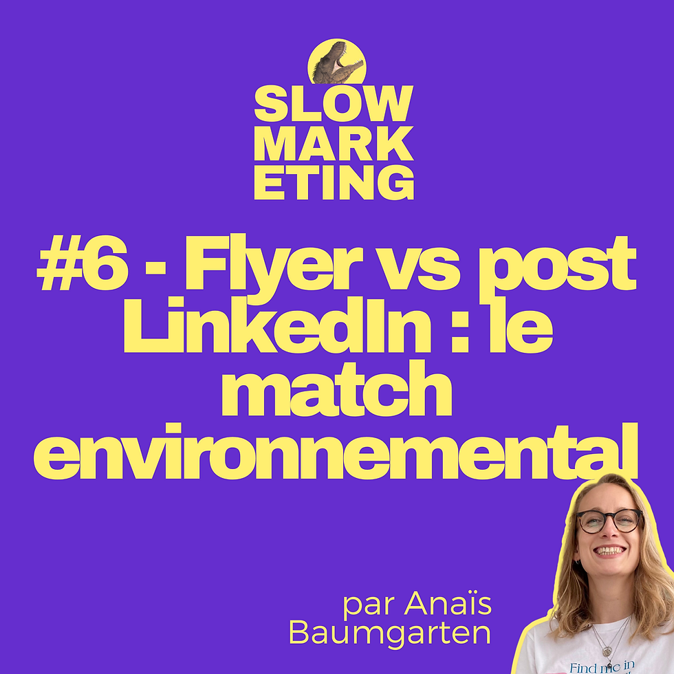 Flyer vs post LinkedIn : le match environnemental