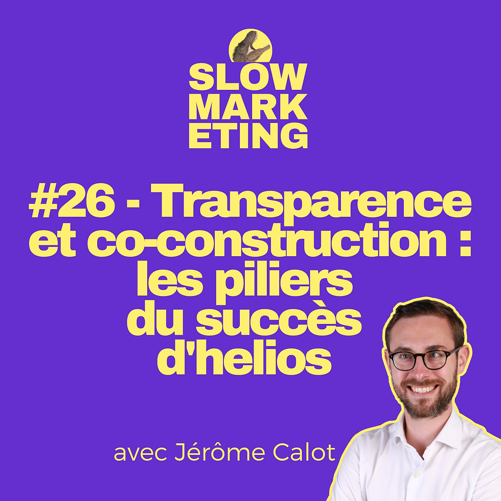 Visuel de l'épisode de Slow Marketing #25 - Branding : Construire une marque forte pour se différencier sur un marché de l'impact en plein essor avec Hélène Môme