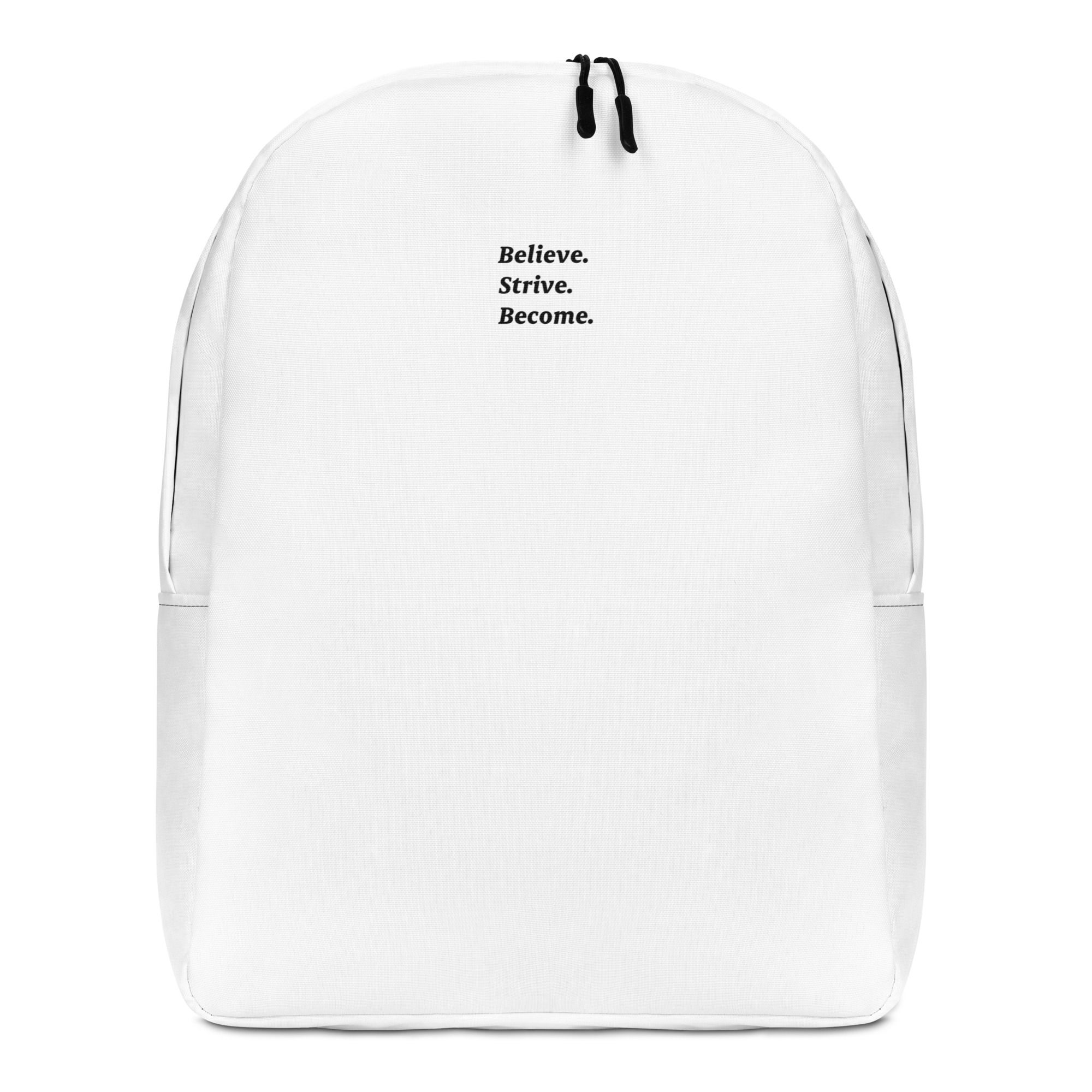 BSB Premium White Minimalist Backpack
