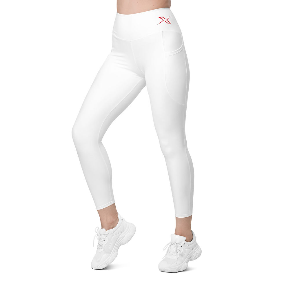 Thumbnail: X Performance White Women's Active Leggings with Pockets