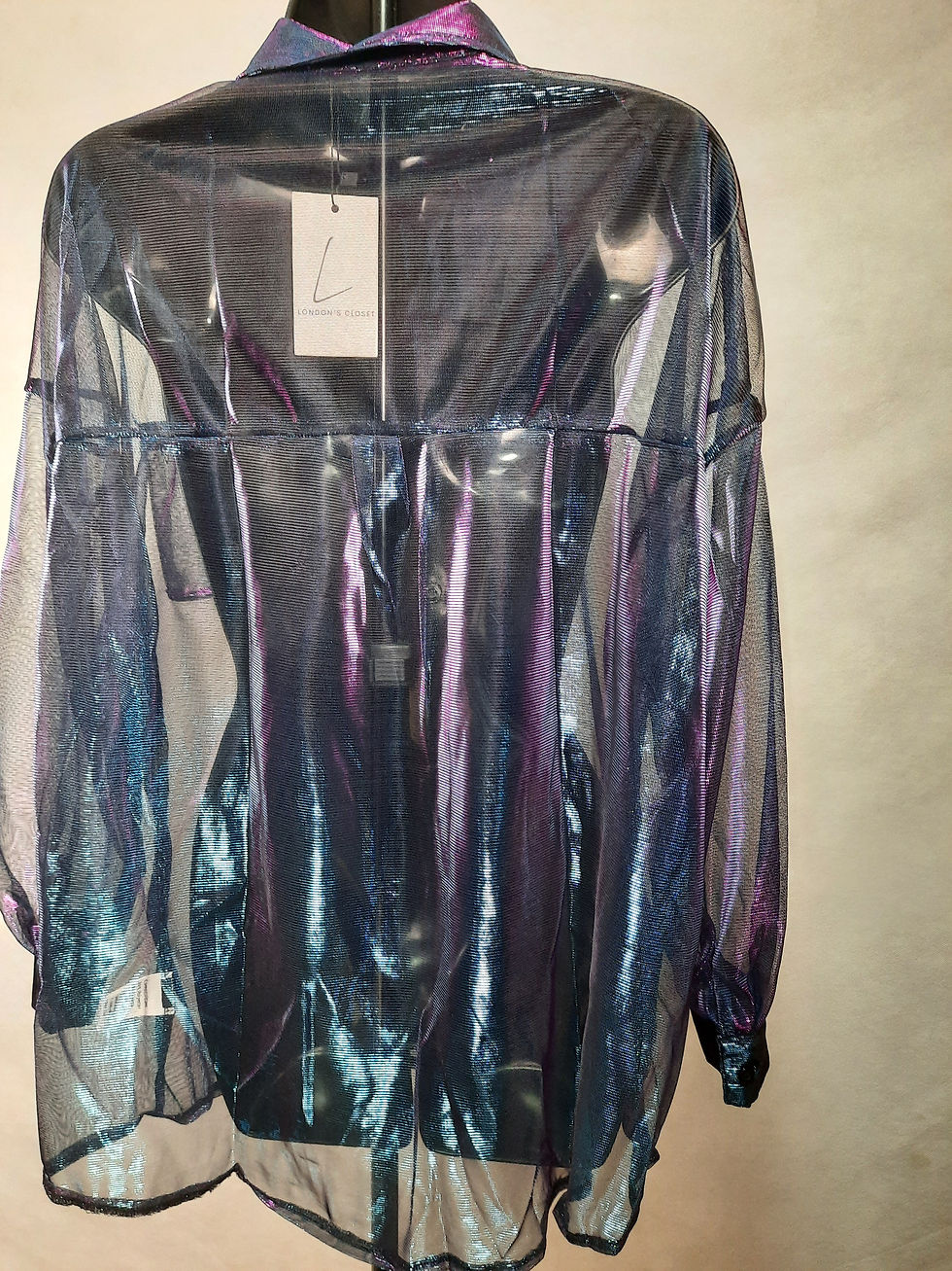 Thumbnail: Black Mesh Blouse