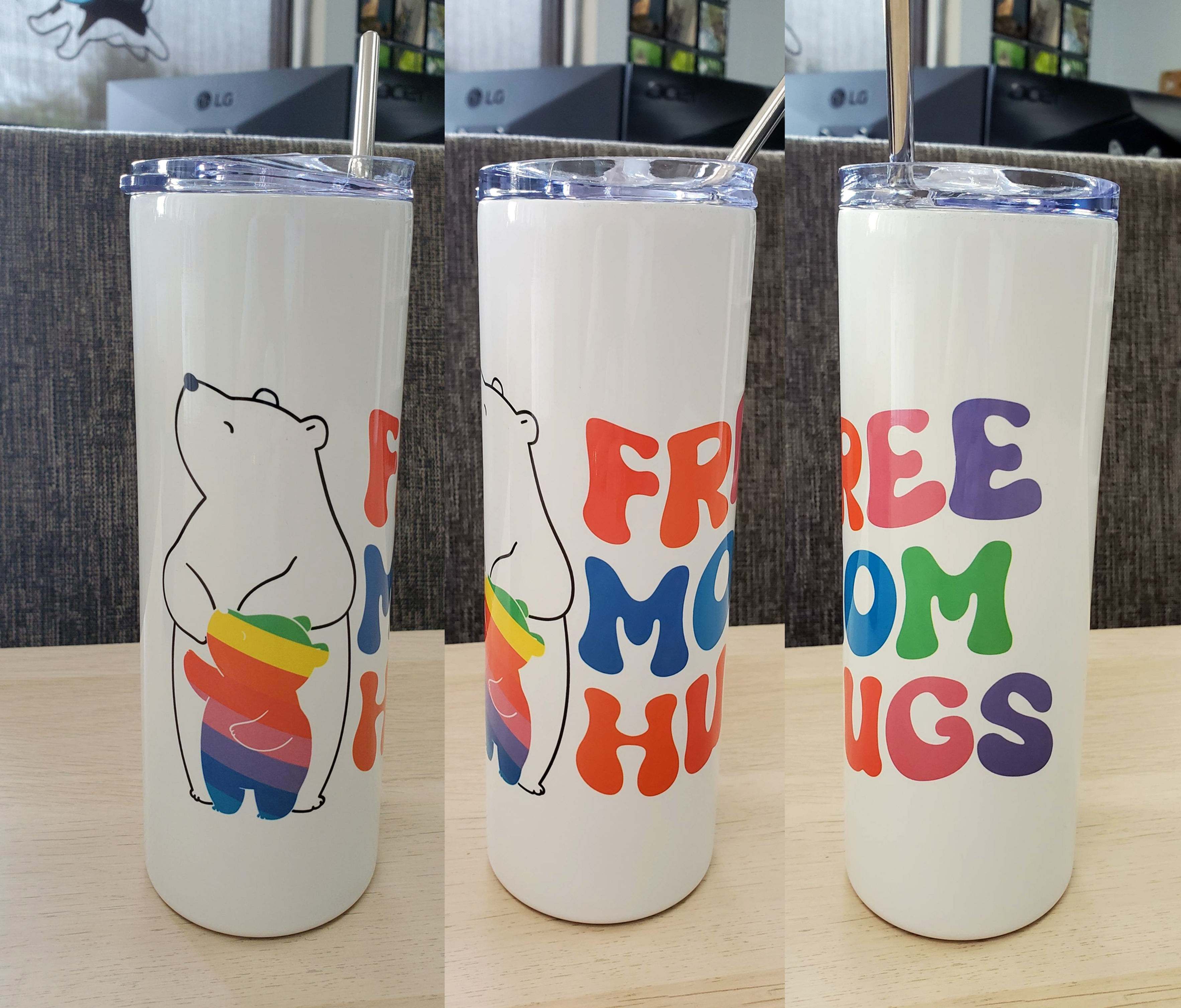 Free Mom Hugs Tumbler