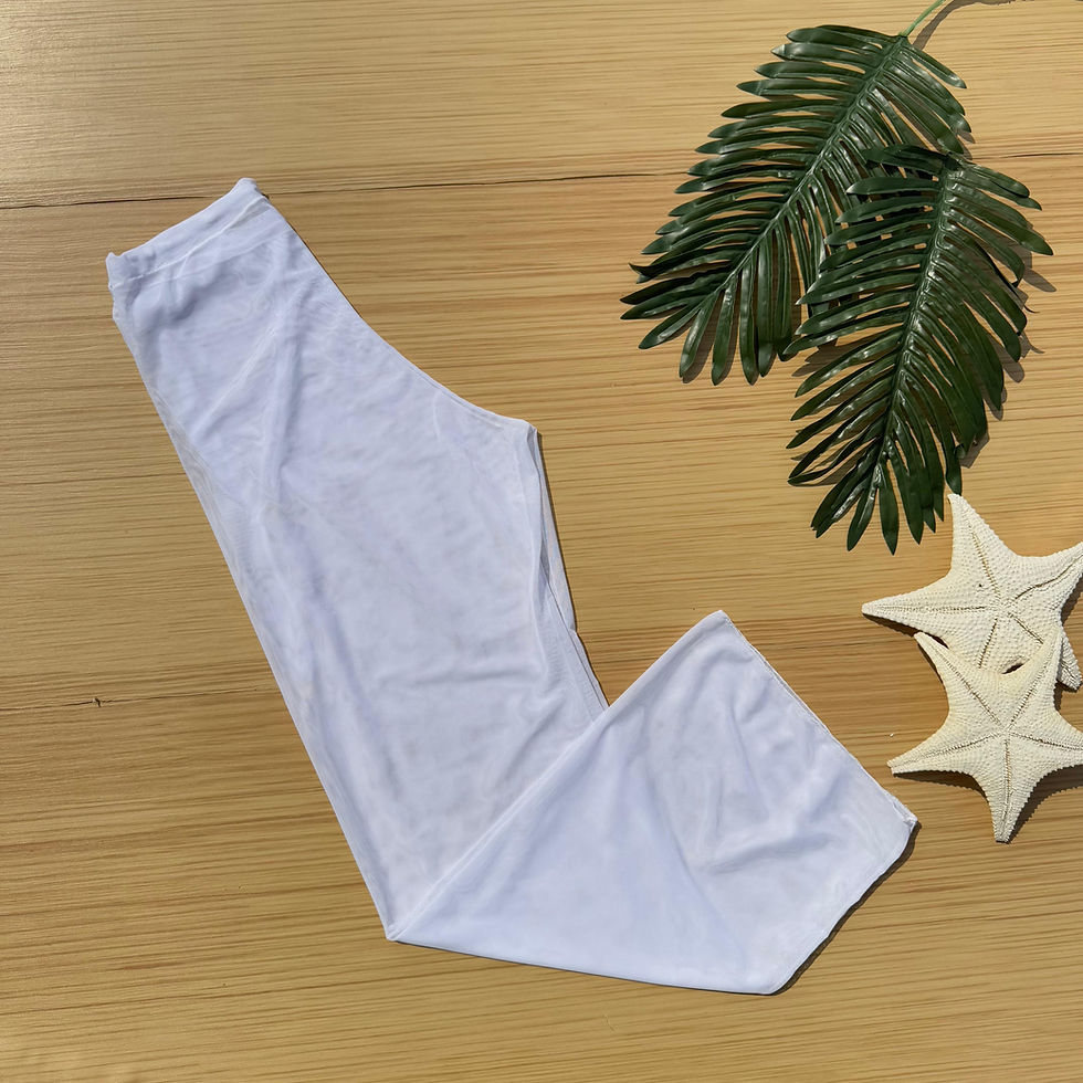 Miniatura: PANTALON BLANC TULE