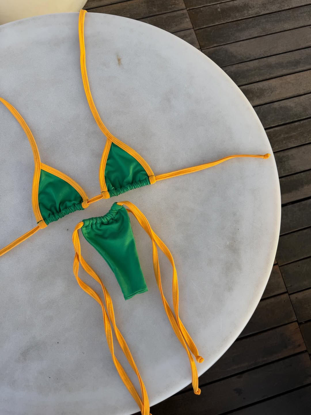 STRING BELLA DUO VERT JAUNE