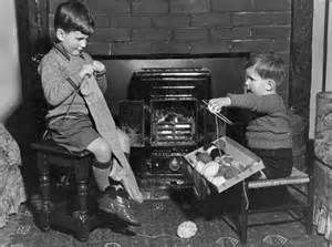 Two Boys Knitting