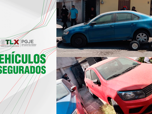 EN DILIGENCIA DE EXTRACCIÓN PGJE RECUPERA DOS VEHÍCULOSCON REPORTE DE ROBO EN PUEBLA