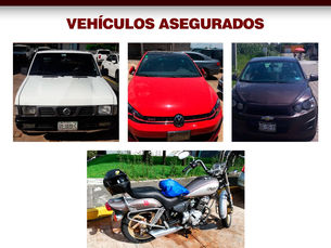 RECUPERA PGJE 4 VEHÍCULOS CON REPORTE DE ROBO