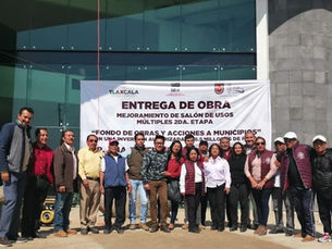 INAUGURAN OBRA ANA BERTHA MASTRANZO Y SECRETARIO DE GOBIERNO EN SAN PABLO DEL MONTE