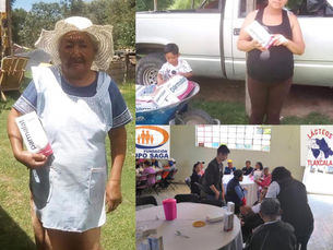 Lácteos de Tlaxcala y grupo SAGA apoyando a los más vulnerables