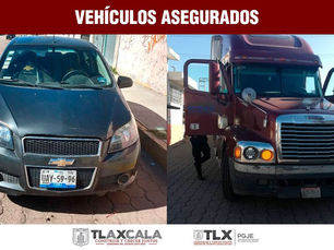 ASEGURA PGJE VEHÍCULO INVOLUCRADO EN PRESUNTO ROBO A TRANSPORTE DE CARGA