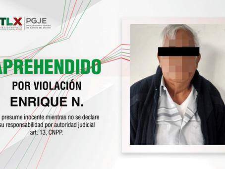 APREHENDE PGJE A IMPUTADO POR VIOLACIÓN
