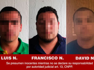 ASEGURA PGJE A TRES PERSONAS POR DELITOS CONTRA LA SALUD