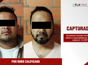 A PRISIÓN PREVENTIVA DOS IMPUTADOS INVOLUCRADOS EN ROBO A TIENDA DEPARTAMENTAL EN TLAXCALA: PGJE