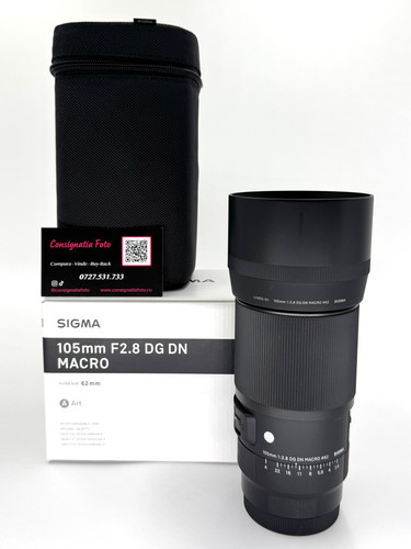 Sigma 105mm F2.8 DG DN Macro Art (Montură L) | Consignatia Foto